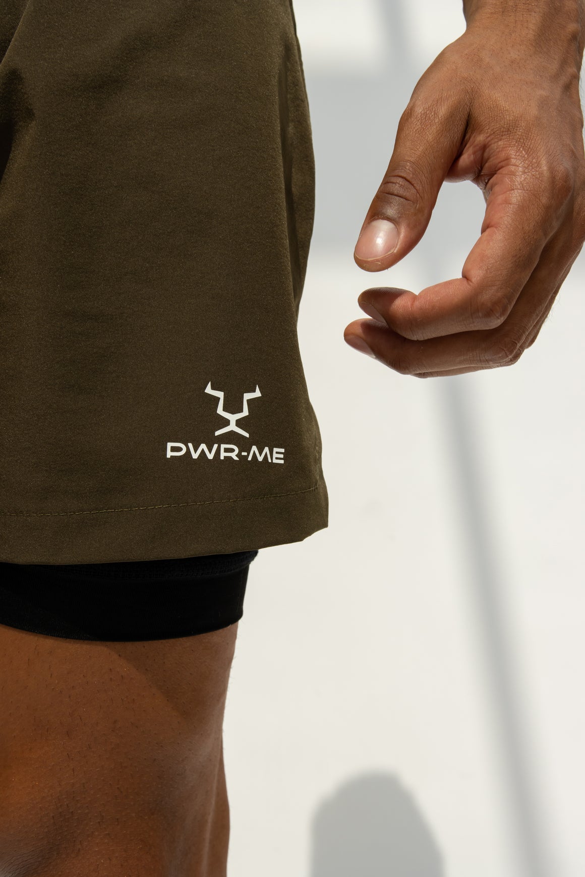 Men's Green Custom Double-Layer Gym Shorts