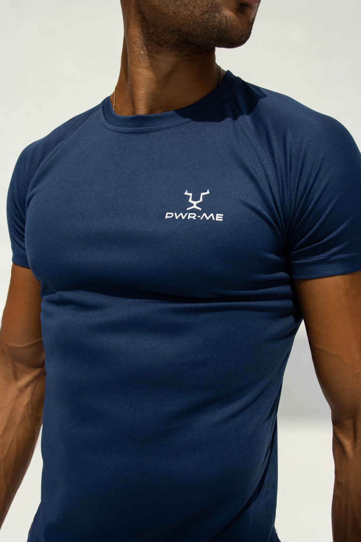 Men's Blue Short Sleeve Gym Shirts