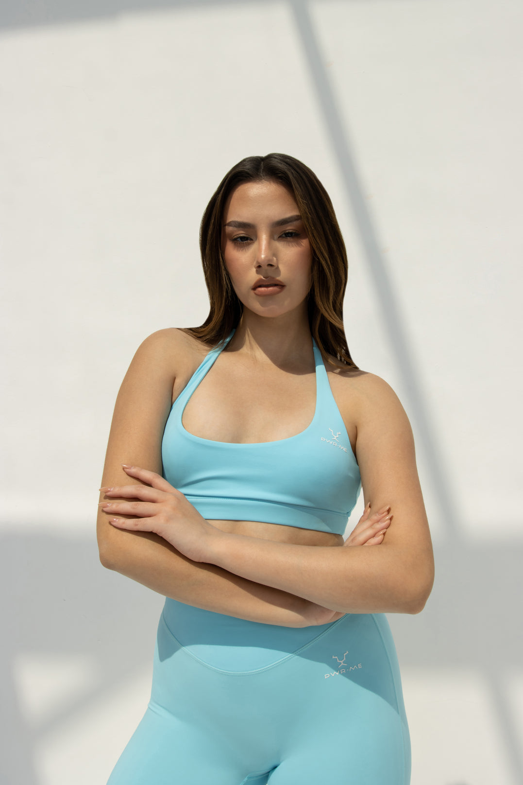 Trendy Women's Gym Sets - Sky Blue